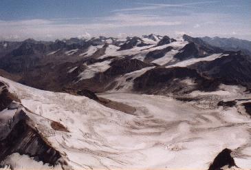Blick vom Gipfel der Wei&szlig;kugel
