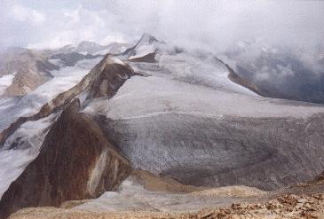 Blick vom Gipfel des Similaun