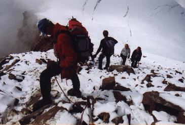 Abstieg von der Wildspitze