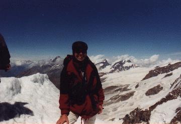 Auf dem Gipfel des Castor