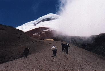 Aufstieg zur Schutzhütte
