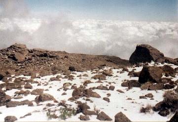 Schnee am Kilimandscharo