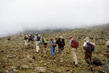 Aufstieg zum Hochlager