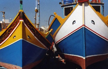 Boote in Marsaxlokk